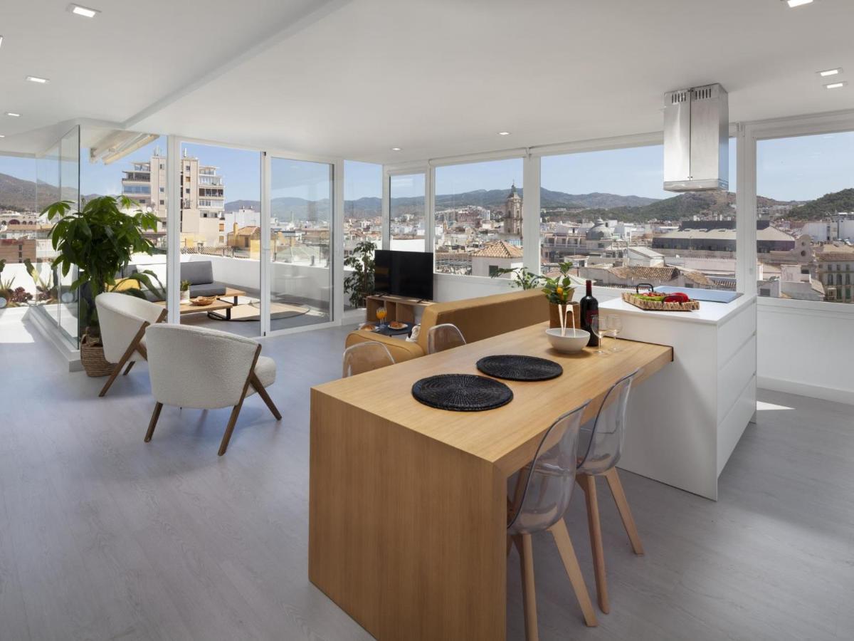 شقة Inmalaga Penthouse Atarazanas المظهر الخارجي الصورة